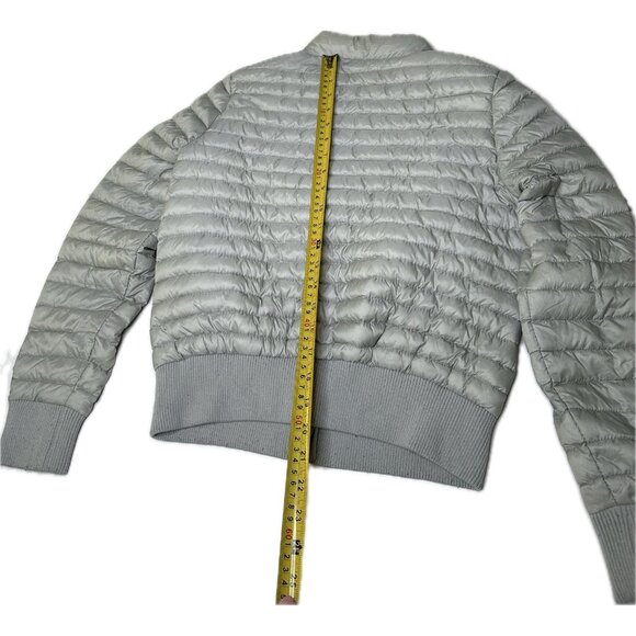 Michael Kors Women’s Packable Down Bomber Gray Jacket Small - Picture 6 of 11